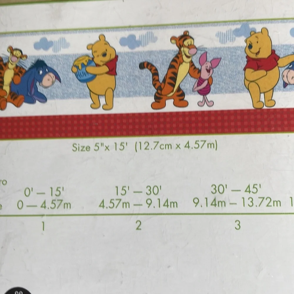 Disney Winnie the Pooh border stick ups wallpaper